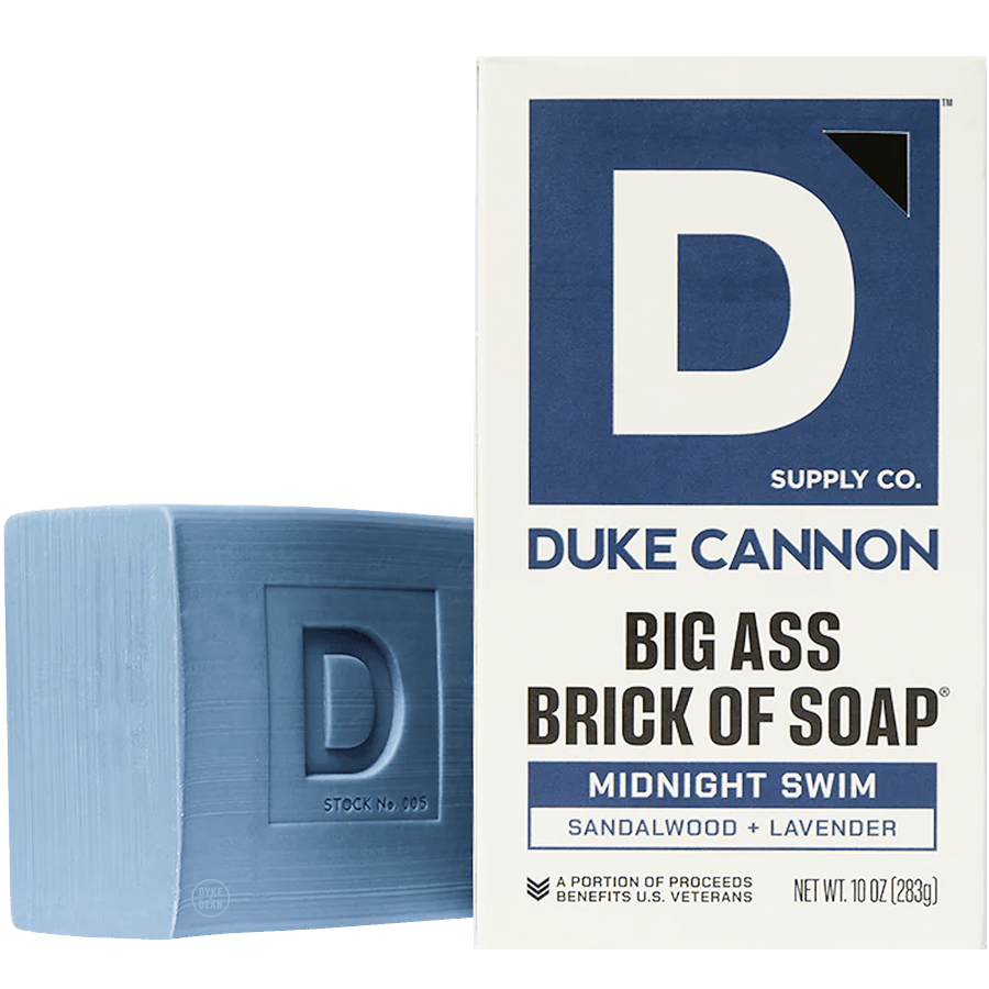 DUKE CANNON BIG ASS BRICK OF SOAP MIDNIGHT SWIM - DYKE & DEAN