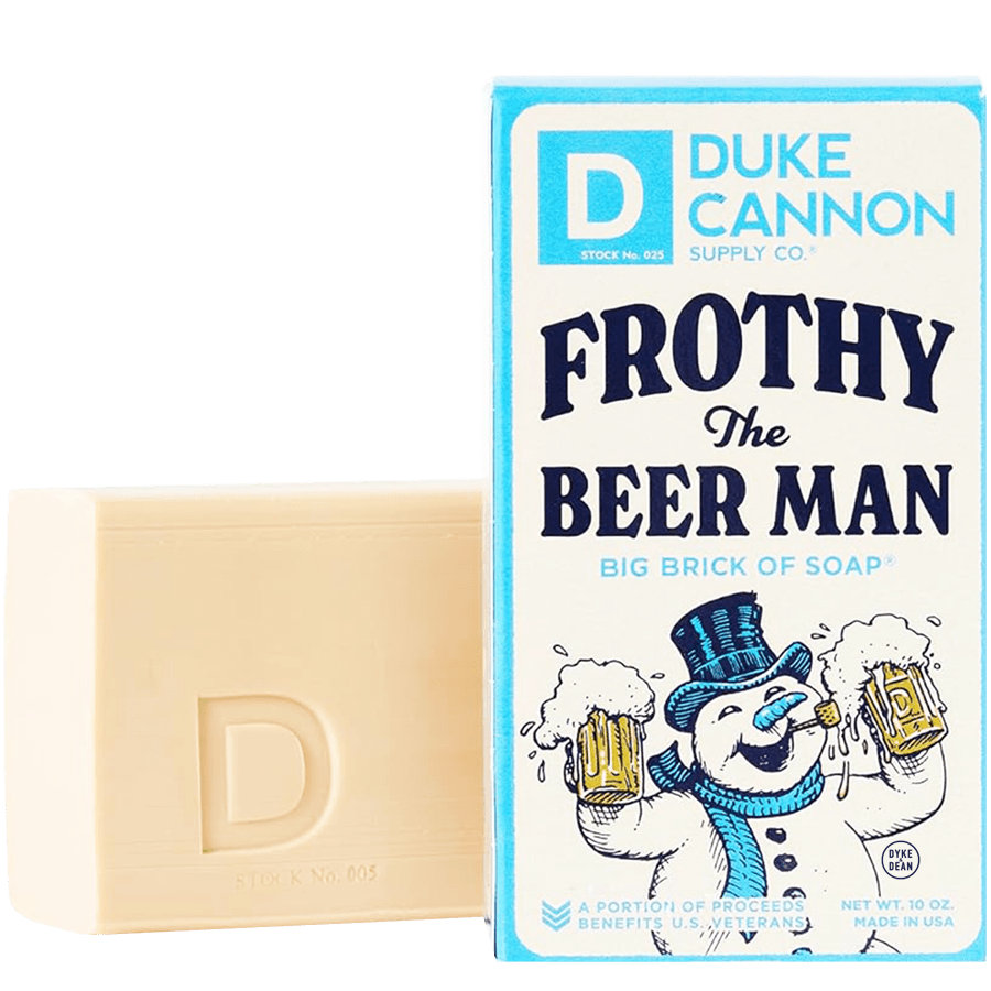 DUKE CANNON FROTHY THE BEER MAN SOAP - DYKE & DEAN