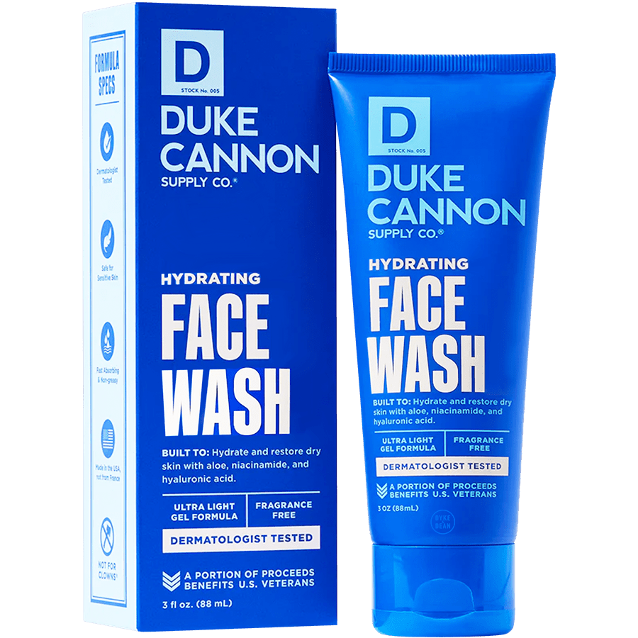 DUKE CANNON HYDRATING FACE WASH - DYKE & DEAN