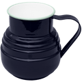 DYKE & DEAN ENAMEL STEPPED JUG DARK BLUE - DYKE & DEAN