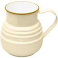 DYKE & DEAN ENAMEL STEPPED JUG IVORY - DYKE & DEAN