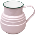 DYKE & DEAN ENAMEL STEPPED JUG PINK - DYKE & DEAN