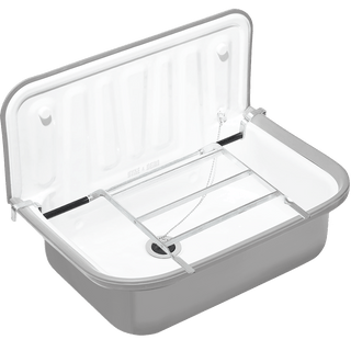 DYKE & DEAN GREY ENAMEL BUCKET SINK - DYKE & DEAN