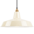 DYKE & DEAN PENDANT LAMPSHADE CREAM WITH BULB HOLDER - DYKE & DEAN