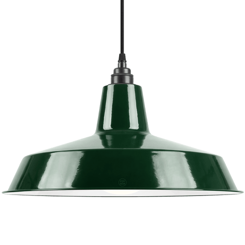 DYKE & DEAN PENDANT LAMPSHADE GREEN WITH BULB HOLDER - DYKE & DEAN