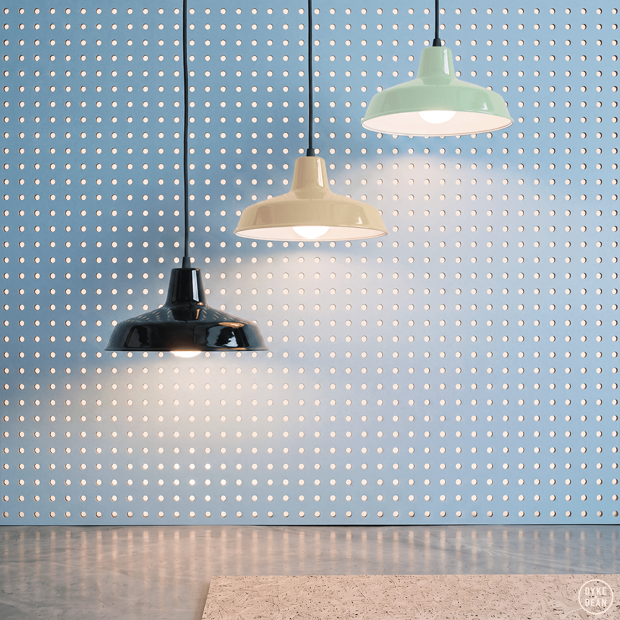 DYKE & DEAN SMALL PENDANT LAMPSHADE CREAM - DYKE & DEAN