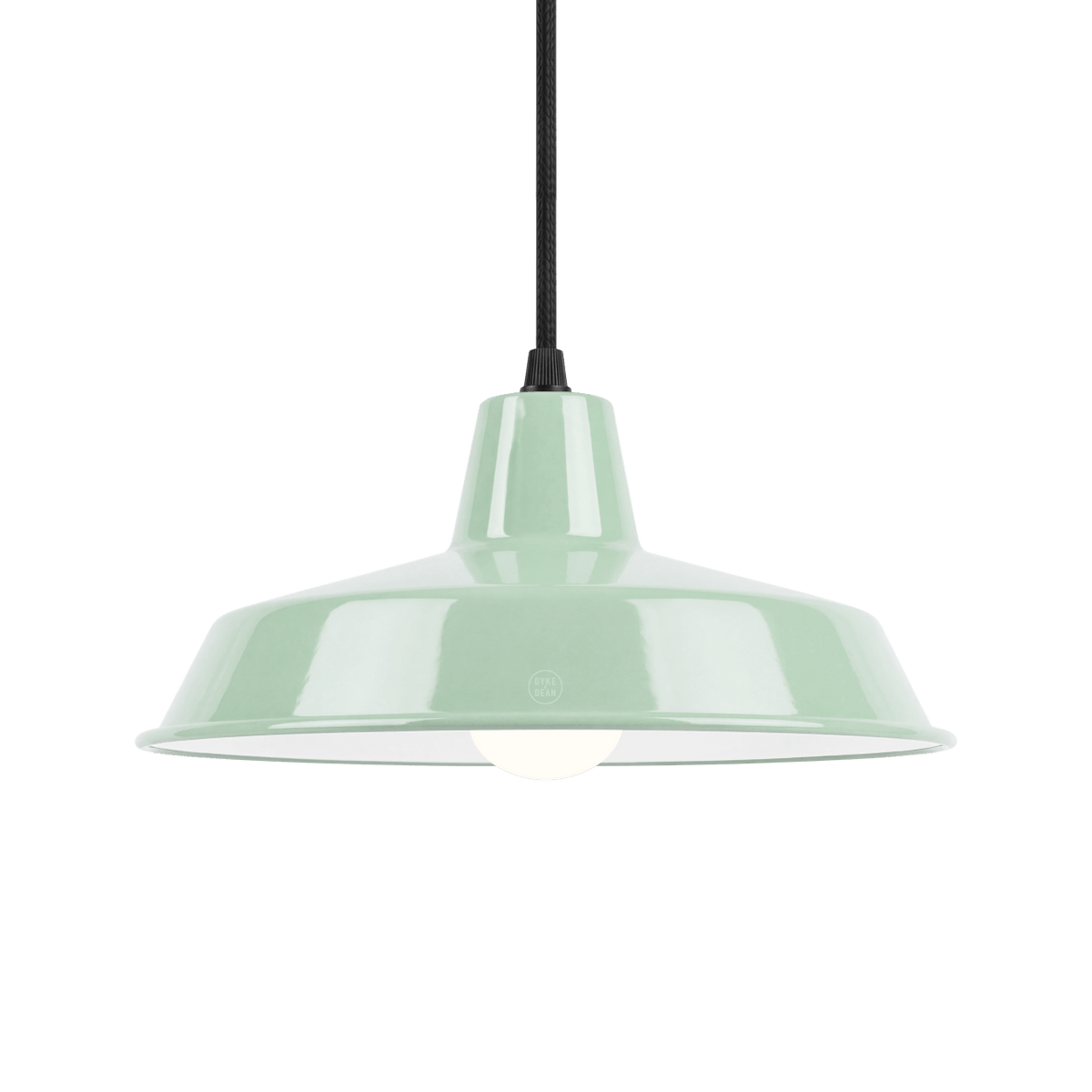 DYKE & DEAN SMALL PENDANT LAMPSHADE MINT GREEN E14 BULB HOLDER - DYKE & DEAN