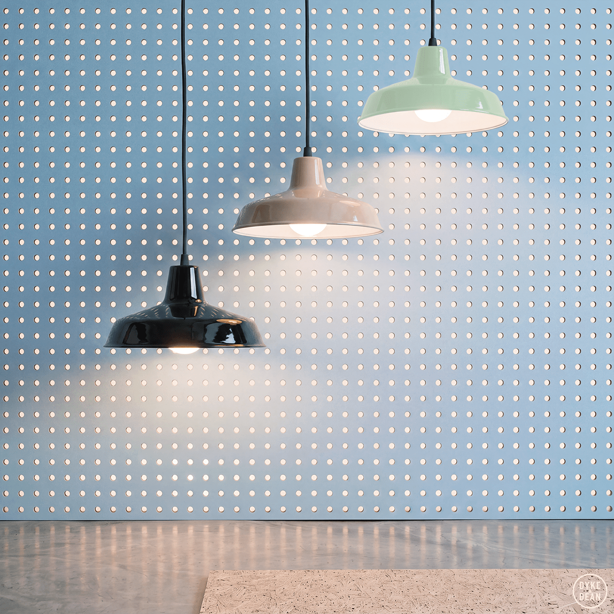 DYKE & DEAN SMALL PENDANT LAMPSHADE NUDE - DYKE & DEAN
