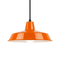 DYKE & DEAN SMALL PENDANT LAMPSHADE ORANGE E27 BULB HOLDER - DYKE & DEAN