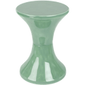 DYKE & DEAN TAM TAM STOOL ENAMEL METAL CELADON - DYKE & DEAN