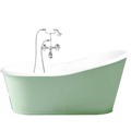 ENAMEL CAST IRON VICTORIAN ROLL TOP BATH COLOUR - DYKE & DEAN