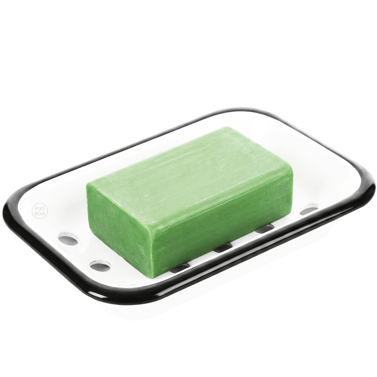 ENAMEL SOAP DISH WHITE - DYKE & DEAN