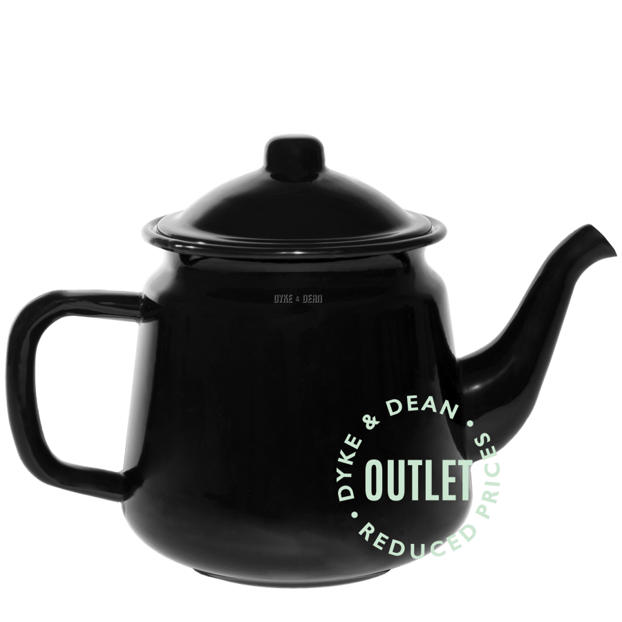 ENAMEL TEAPOT BLACK OUTLET - DYKE & DEAN