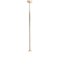 FIXED ROD STICK GLOBE CEILING LIGHT BRASS LONG - DYKE & DEAN
