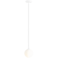 FIXED ROD STICK GLOBE CEILING LIGHT WHITE LONG - DYKE & DEAN