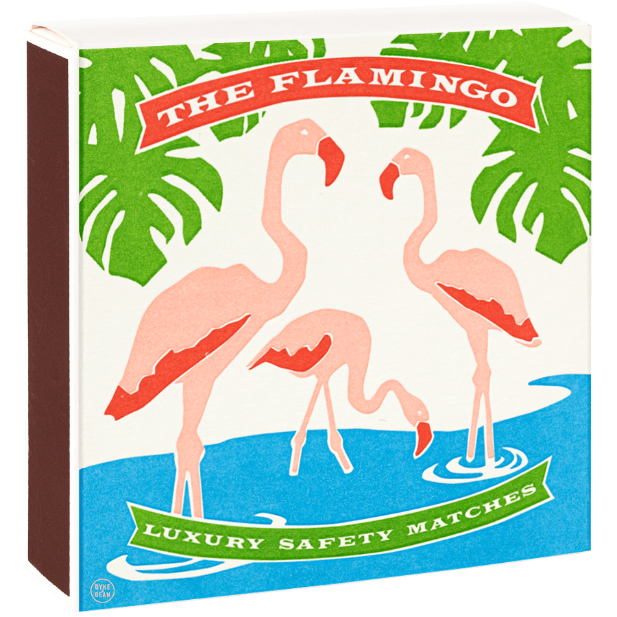FLAMINGO LUXURY SAFETY MATCHES - DYKE & DEAN