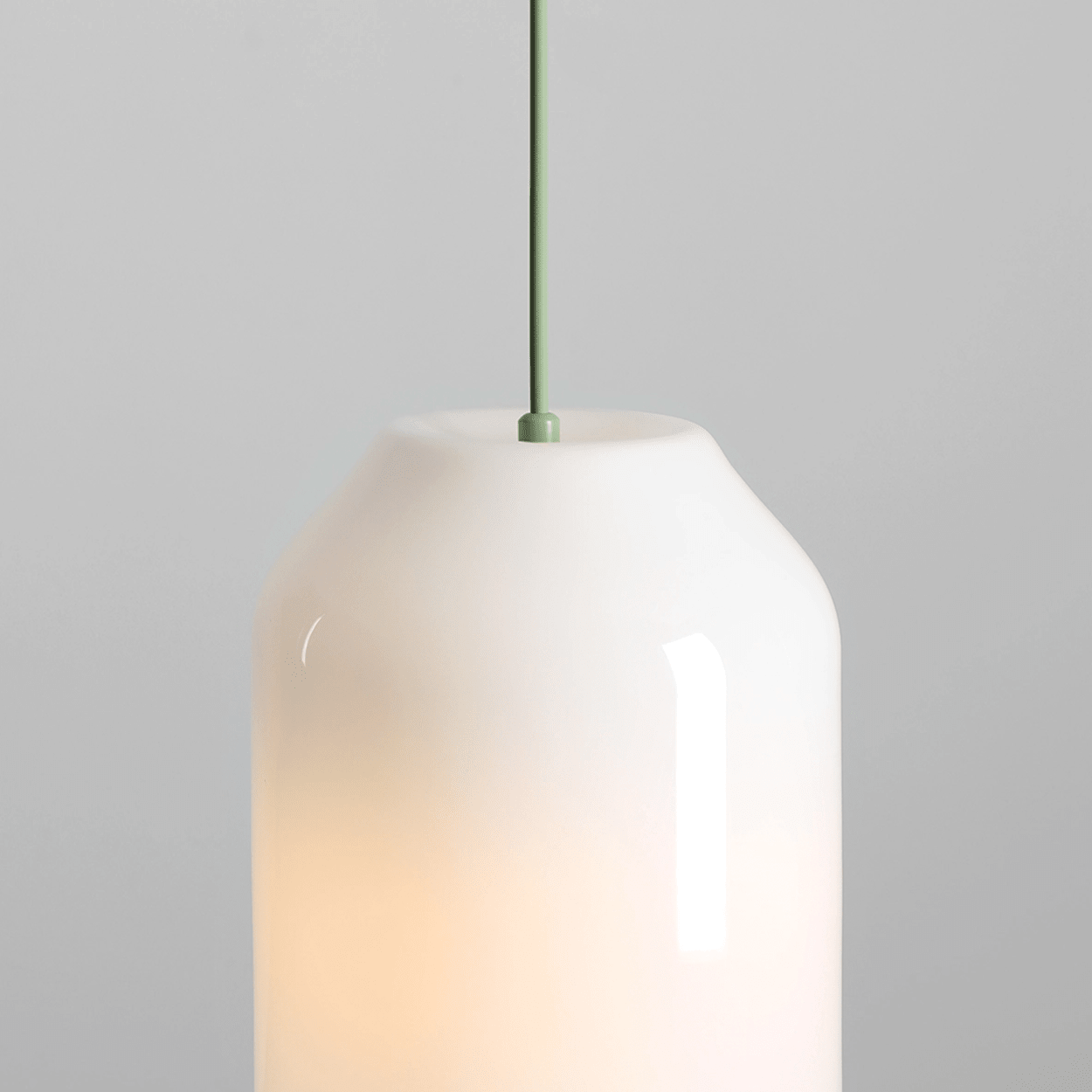 FLASK CHERRY RED GLASS PENDANT LIGHT LARGE - DYKE & DEAN