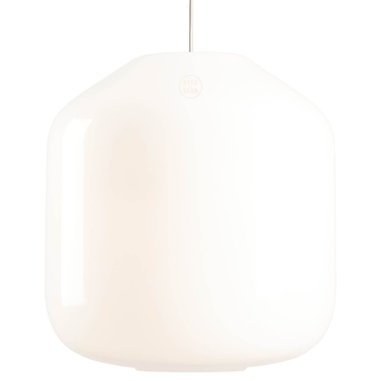 FLASK COTTON WHITE GLASS PENDANT LIGHT XL - DYKE & DEAN