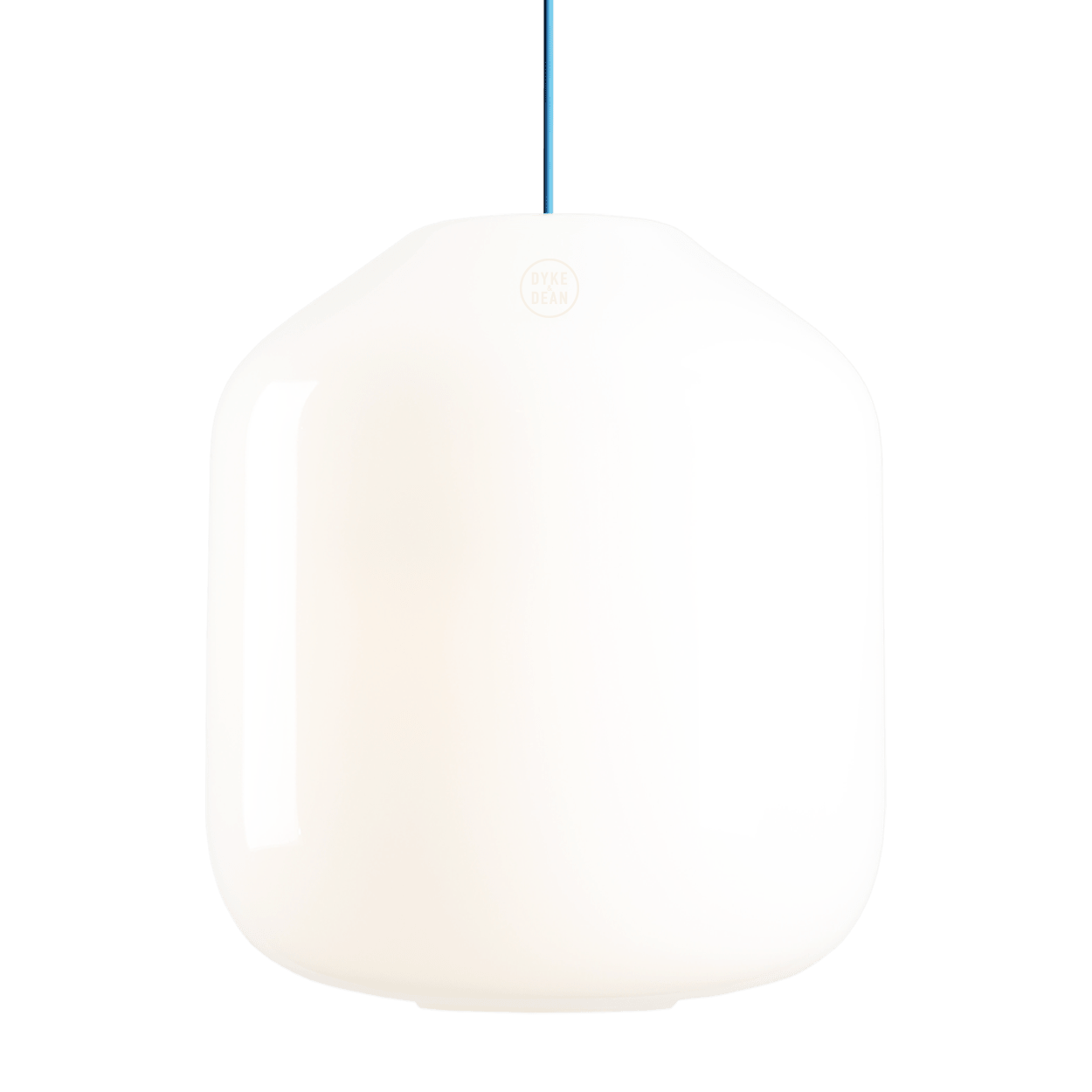 FLASK SAPPHIRE BLUE GLASS PENDANT LIGHT MEDIUM - DYKE & DEAN