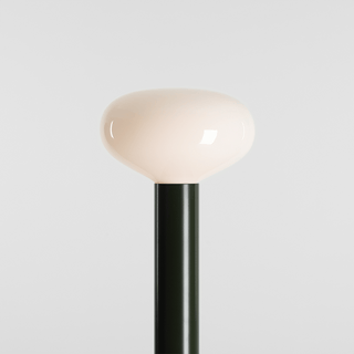 FLO OPAL GLASS ORB FLOOR LIGHT MOSS GREEN - DYKE & DEAN