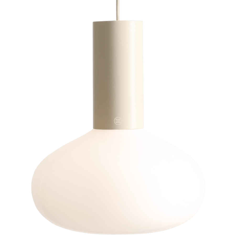FLO OPAL GLASS ORB LARGE PENDANT LIGHT CREAM - DYKE & DEAN