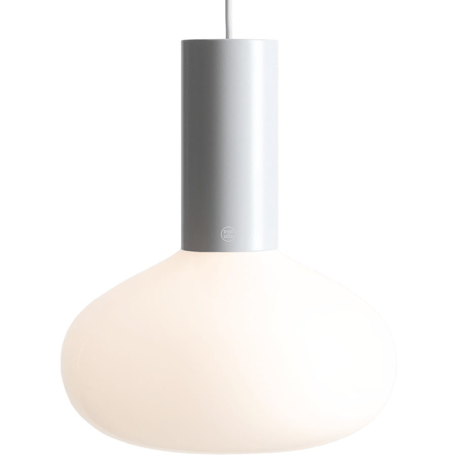 FLO OPAL GLASS ORB LARGE PENDANT LIGHT GREY - DYKE & DEAN
