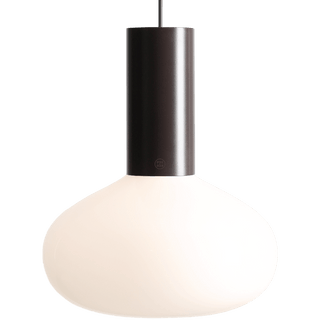FLO OPAL GLASS ORB LARGE PENDANT LIGHT MOKKA - DYKE & DEAN