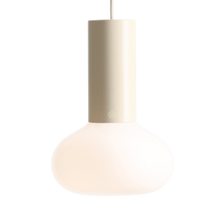FLO OPAL GLASS ORB SMALL PENDANT LIGHT CREAM - DYKE & DEAN