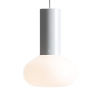 FLO OPAL GLASS ORB SMALL PENDANT LIGHT GREY - DYKE & DEAN
