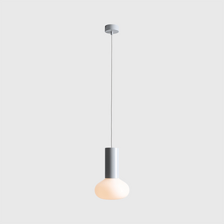 FLO OPAL GLASS ORB SMALL PENDANT LIGHT GREY - DYKE & DEAN