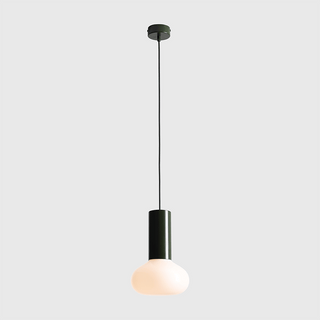 FLO OPAL GLASS ORB SMALL PENDANT LIGHT MOSS GREEN - DYKE & DEAN