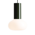 FLO OPAL GLASS ORB SMALL PENDANT LIGHT MOSS GREEN - DYKE & DEAN