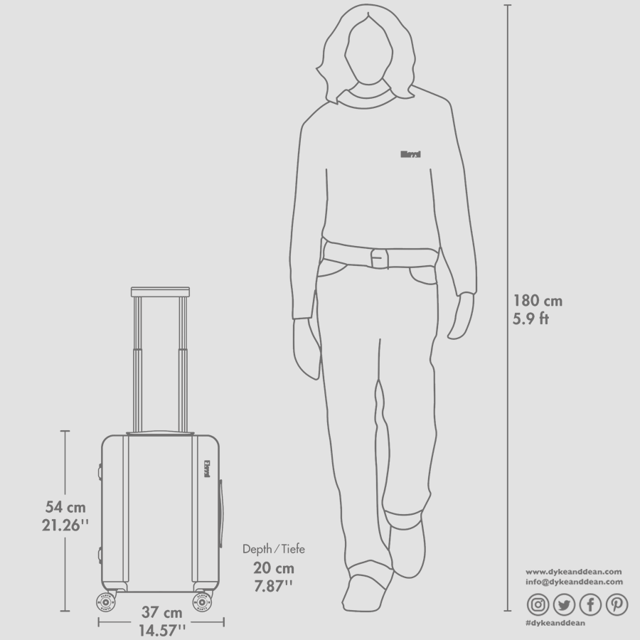 FLOYD CABIN TRAVEL CASE PACIFIC BLUE - DYKE & DEAN