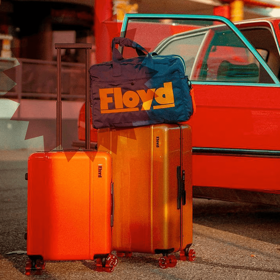 FLOYD CHECK IN TRAVEL CASE HOT ORANGE - DYKE & DEAN