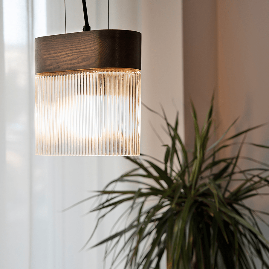 FLUMINA PENDANT LIGHT BLACK WOOD - DYKE & DEAN