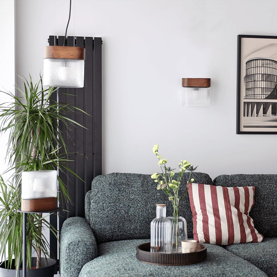 FLUMINA WALL LIGHT BLACK WOOD - DYKE & DEAN