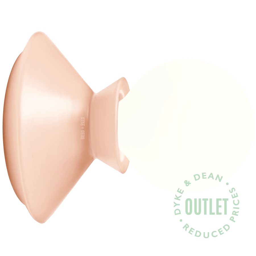 FOGGY CERAMIC WALL LIGHT SALMON PINK OUTLET - DYKE & DEAN