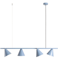 FORM CONE SHADE PENDANT BAR STRIP LIGHT DUSTY BLUE - DYKE & DEAN