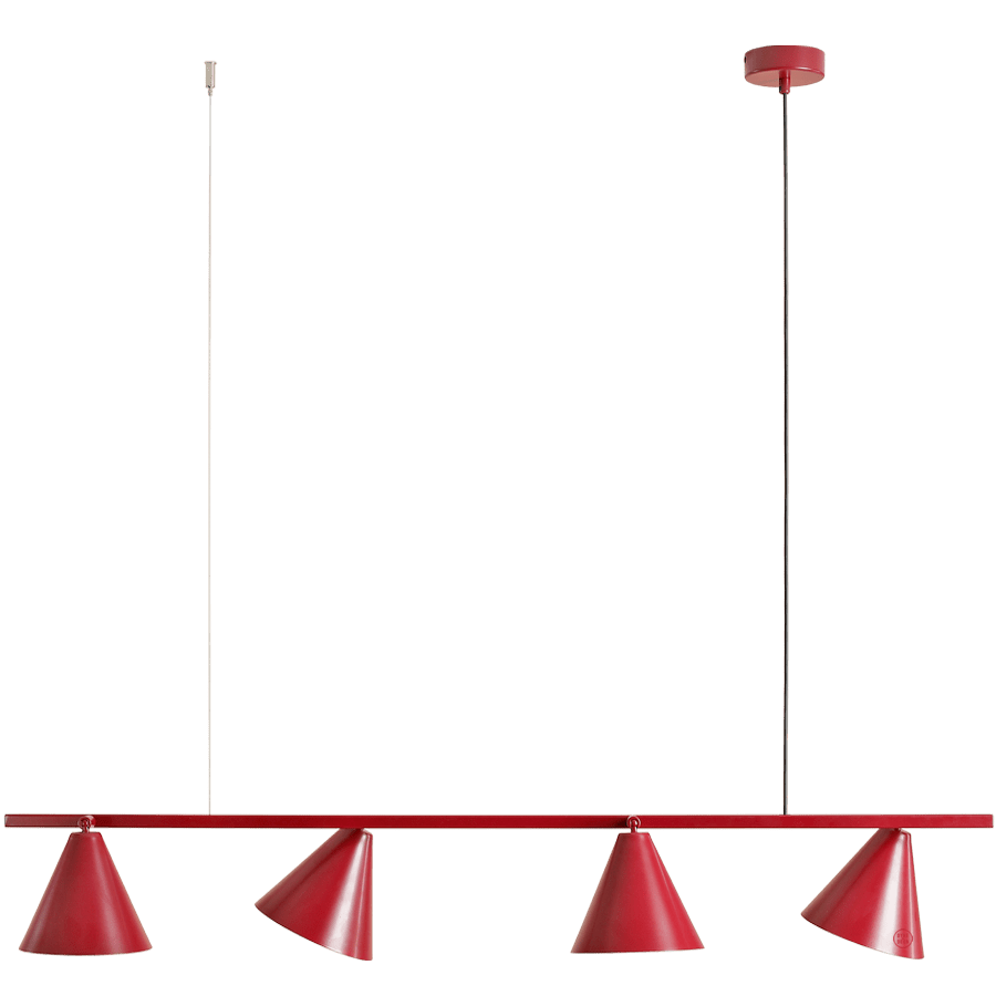 Form cone shade pendant bar strip light red wine dyke dean