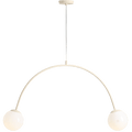 FORM OBJECTS HANGING LIGHT BAR LOOP 2 GLOBE CREAM - DYKE & DEAN