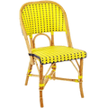 FRENCH BISTRO RATTAN CHAIR SQUARES - DYKE & DEAN
