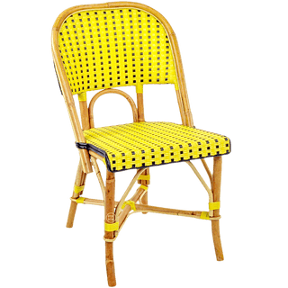 FRENCH BISTRO RATTAN CHAIR SQUARES - DYKE & DEAN