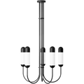 FUNSUI CHANDELIER FIXED CEILING LONG BLACK - DYKE & DEAN