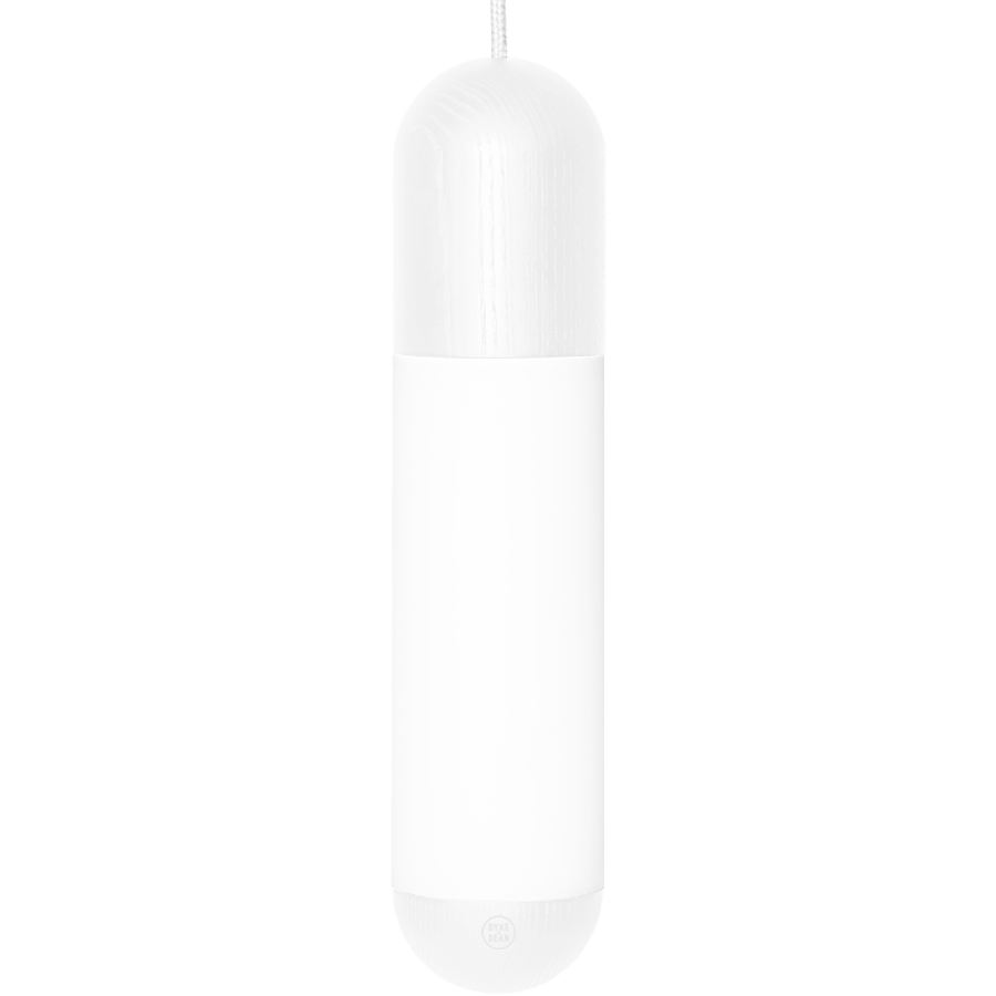 FUNSUI PILL LIGHT TUBE SINGLE PENDANT WHITE - DYKE & DEAN