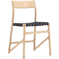 GAZZDA FAWN BLACK FABRIC CHAIR OAK - DYKE & DEAN