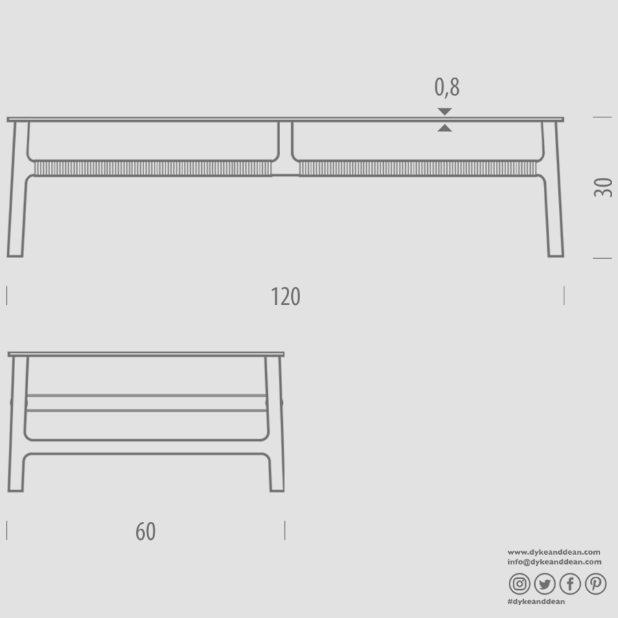 GAZZDA FAWN COFFEE TABLE - DYKE & DEAN