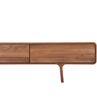 GAZZDA FAWN LOW SIDE BOARD WALNUT 3 DRAWERS - DYKE & DEAN