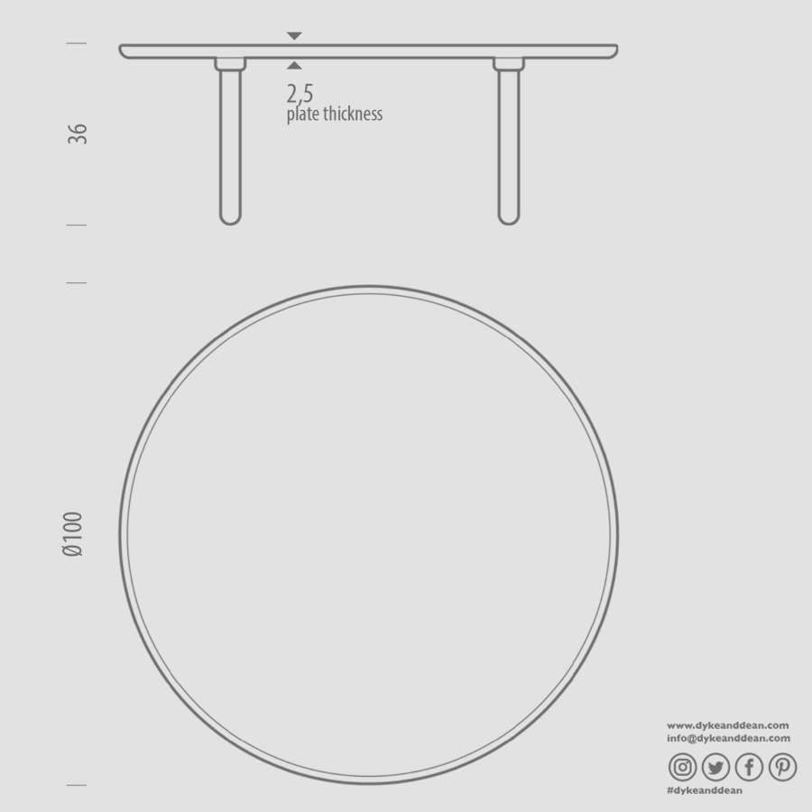 GAZZDA MU COFFEE TABLE 100CM - DYKE & DEAN