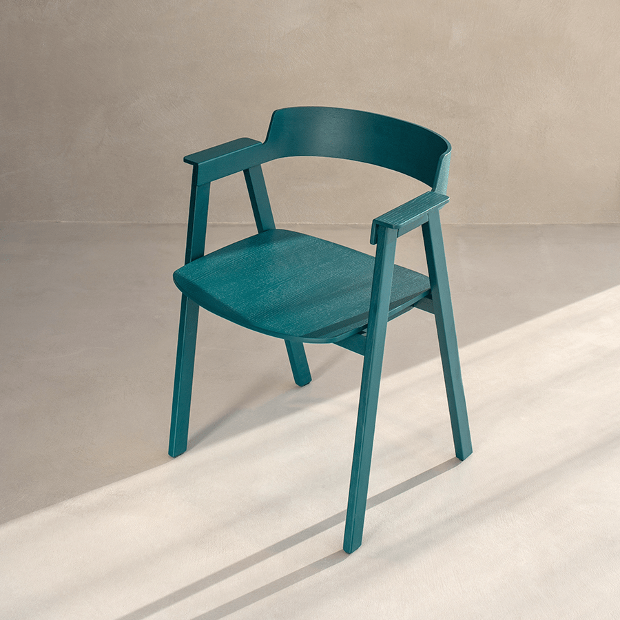 GAZZDA OAK FLIP CHAIR BLUE - DYKE & DEAN