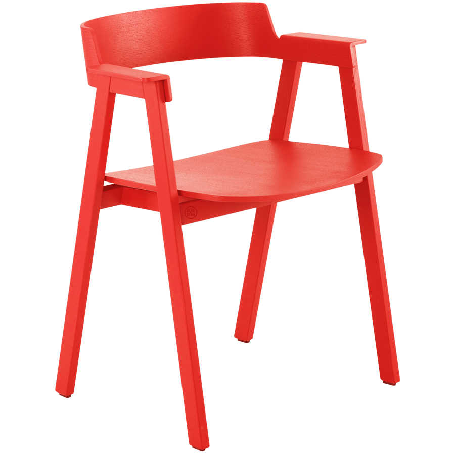 GAZZDA OAK FLIP CHAIR RED - DYKE & DEAN